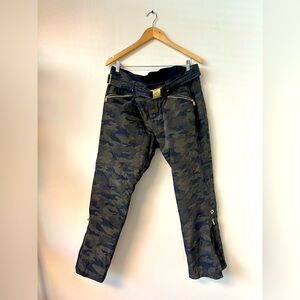 BOGNER FRANZI2 SKI PANT IN DARK CAMO IN MULTI size 14